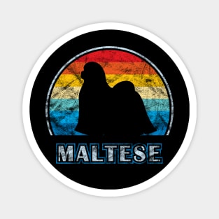 Maltese Vintage Design Dog Magnet